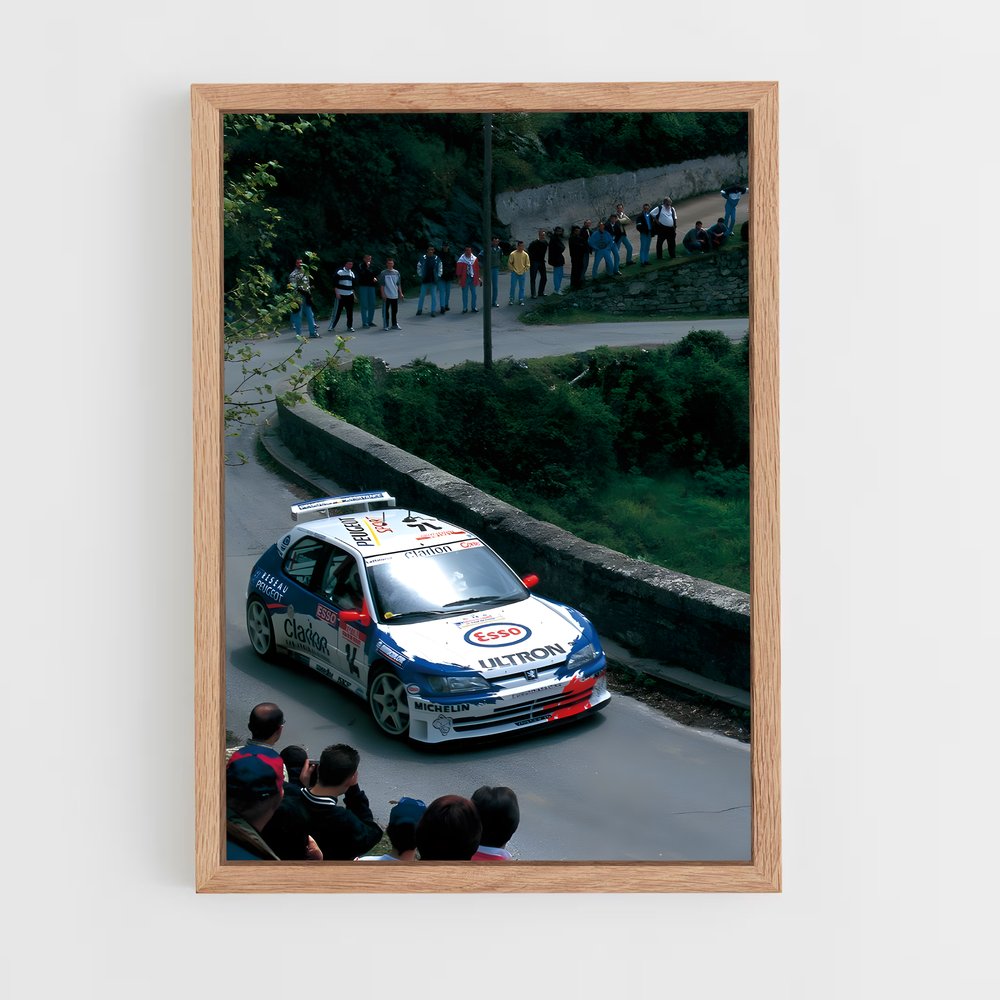 Poster Rallye en Folie – affiche Peugeot (vue 4)